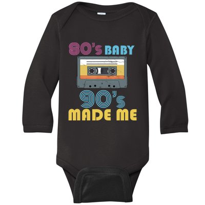 Hip Hop 90s Outfit 80s Baby 90s Made Mes Wo Hip Hop Baby Long Sleeve Bodysuit