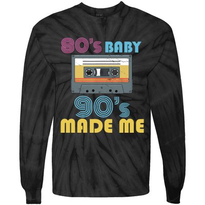 Hip Hop 90s Outfit 80s Baby 90s Made Mes Wo Hip Hop Tie-Dye Long Sleeve Shirt