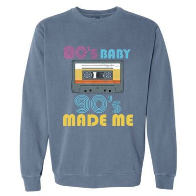 Hip Hop 90s Outfit 80s Baby 90s Made Mes Wo Hip Hop Garment-Dyed Sweatshirt