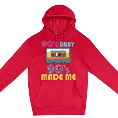 Hip Hop 90s Outfit 80s Baby 90s Made Mes Wo Hip Hop Premium Pullover Hoodie