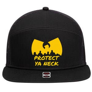 Hip Hop 90s Protect Ya Neck 7 Panel Mesh Trucker Snapback Hat