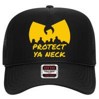 Hip Hop 90s Protect Ya Neck High Crown Mesh Back Trucker Hat