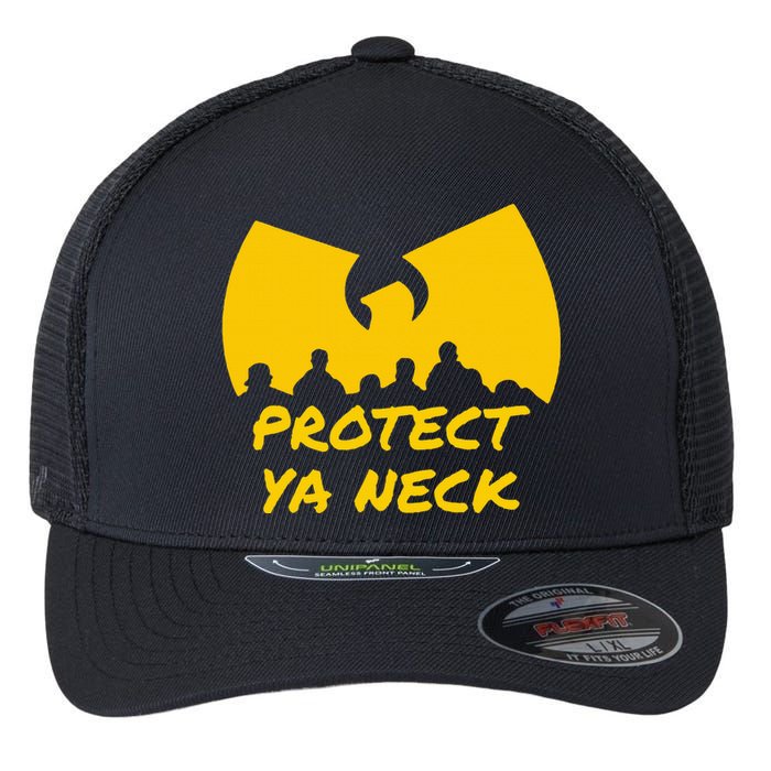 Hip Hop 90s Protect Ya Neck Flexfit Unipanel Trucker Cap