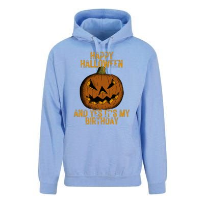 Happy Halloween And Yes Its My Birthday Unisex Surf Hoodie