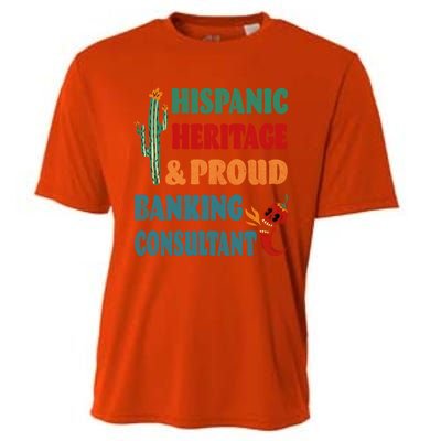 Hispanic Heritage And Proud Banking Consultant Cool Gift Cooling Performance Crew T-Shirt