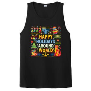 Happy Holidays Around A World Multicultural Celebration PosiCharge Competitor Tank