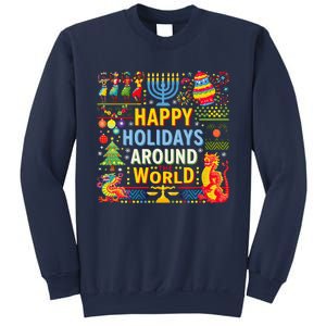 Happy Holidays Around A World Multicultural Celebration Sweatshirt