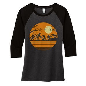 Halloween Women's Tri-Blend 3/4-Sleeve Raglan Shirt