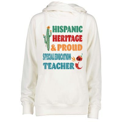 Hispanic Heritage And Proud Special Education Teacher Gift Womens Funnel Neck Pullover Hood