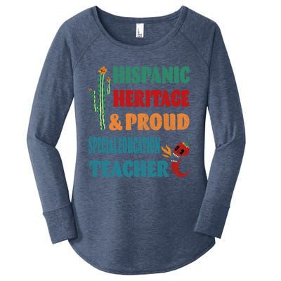 Hispanic Heritage And Proud Special Education Teacher Gift Women's Perfect Tri Tunic Long Sleeve Shirt