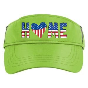 Home Heart American Flag Adult Drive Performance Visor