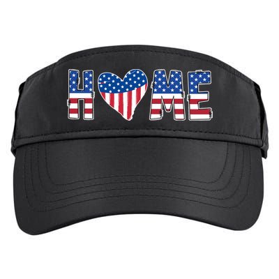 Home Heart American Flag Adult Drive Performance Visor