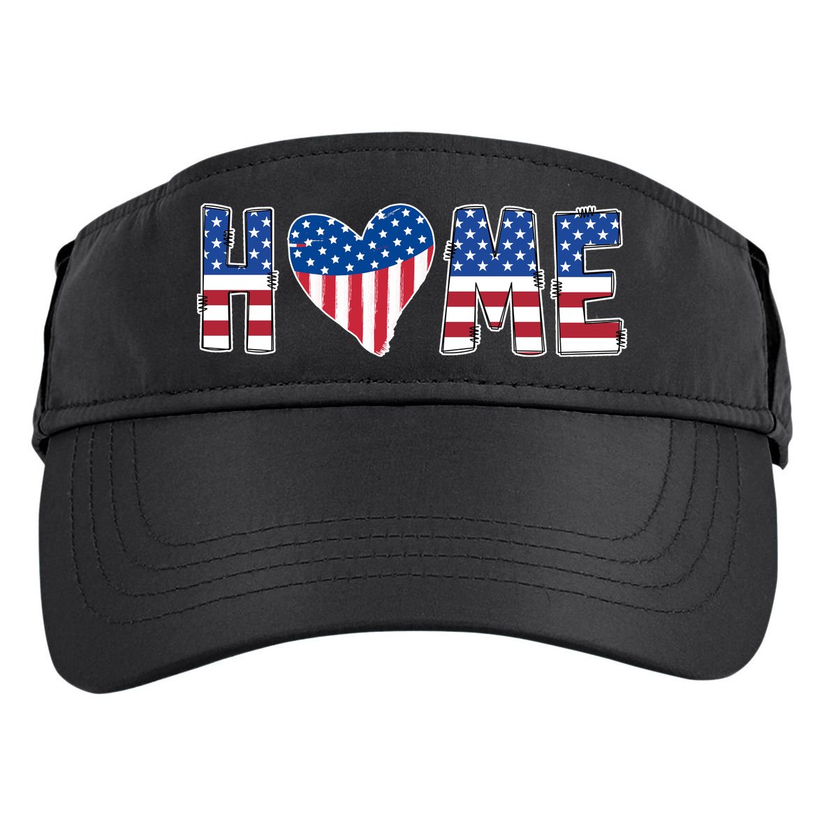 Home Heart American Flag Adult Drive Performance Visor