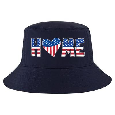 Home Heart American Flag Cool Comfort Performance Bucket Hat