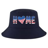 Home Heart American Flag Cool Comfort Performance Bucket Hat