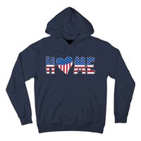 Home Heart American Flag Hoodie