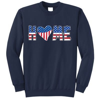Home Heart American Flag Sweatshirt