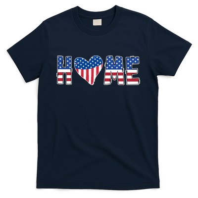 Home Heart American Flag T-Shirt