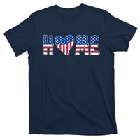 Home Heart American Flag T-Shirt