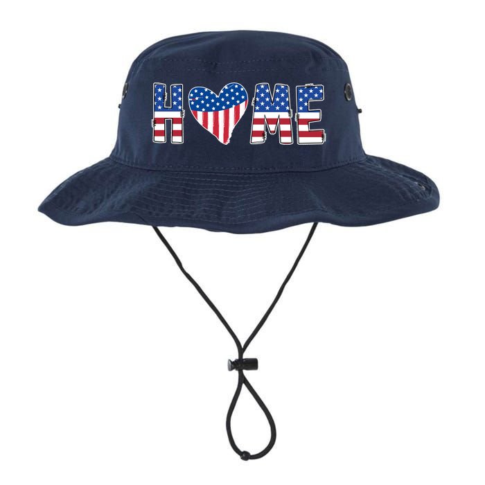 Home Heart American Flag Legacy Cool Fit Booney Bucket Hat