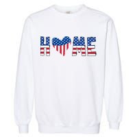 Home Heart American Flag Garment-Dyed Sweatshirt