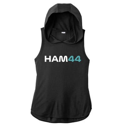 HAM44 Ladies PosiCharge Tri-Blend Wicking Draft Hoodie Tank