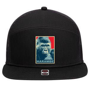 Harambe 7 Panel Mesh Trucker Snapback Hat