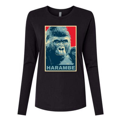 Harambe Womens Cotton Relaxed Long Sleeve T-Shirt