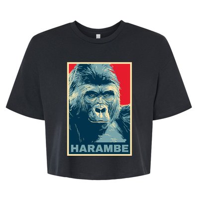 Harambe Bella+Canvas Jersey Crop Tee