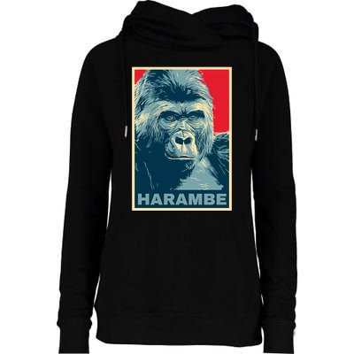 Harambe Womens Funnel Neck Pullover Hood