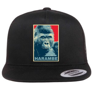 Harambe Flat Bill Trucker Hat