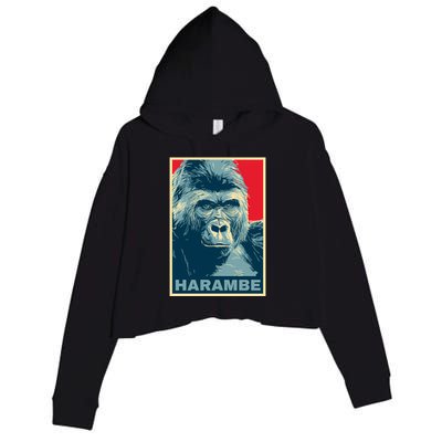 Harambe Crop Fleece Hoodie