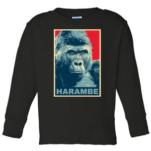 Harambe Toddler Long Sleeve Shirt