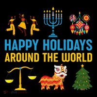 Happy Holidays Around The World Multicultural Wool Snapback Cap