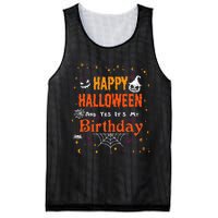 Happy Halloween And Yes Its My Birthday Fun Party Halloween Mesh Reversible Basketball Jersey Tank