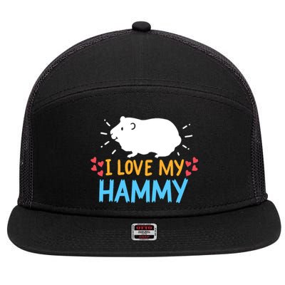 Hamster 7 Panel Mesh Trucker Snapback Hat