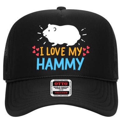 Hamster High Crown Mesh Back Trucker Hat