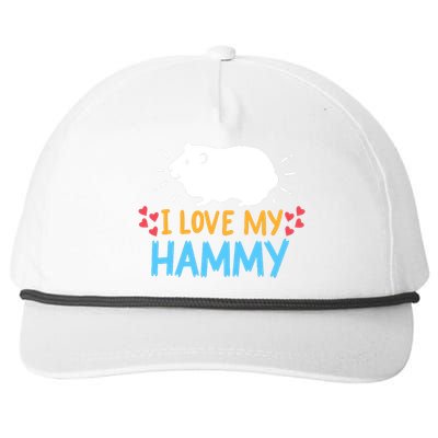 Hamster Snapback Five-Panel Rope Hat