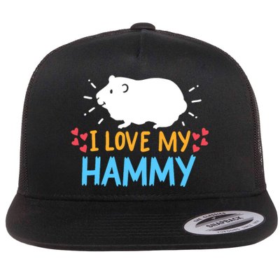 Hamster Flat Bill Trucker Hat