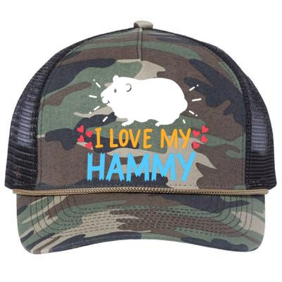 Hamster Retro Rope Trucker Hat Cap