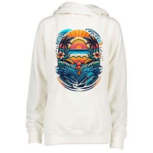 Hawaii Hawaiian Ai Designs Womens Funnel Neck Pullover Hood