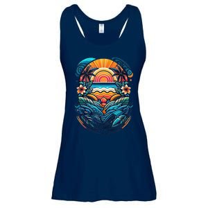 Hawaii Hawaiian Ai Designs Ladies Essential Flowy Tank