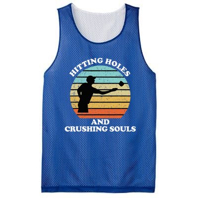 Hitting Holes And Crushing Souls Mesh Reversible Basketball Jersey Tank