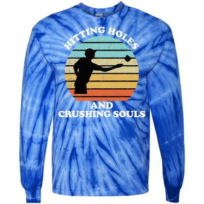 Hitting Holes And Crushing Souls Tie-Dye Long Sleeve Shirt