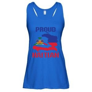 Haiti Haitian America Flag Love Proud Ayiti Country Melanin Great Gift Ladies Essential Flowy Tank