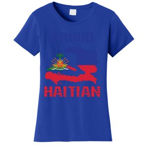 Haiti Haitian America Flag Love Proud Ayiti Country Melanin Great Gift Women's T-Shirt