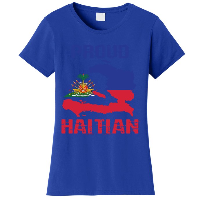 Haiti Haitian America Flag Love Proud Ayiti Country Melanin Great Gift Women's T-Shirt