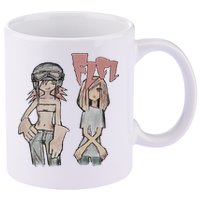HARUKOxMAMIMI 11oz C Handle Ceramic Mug