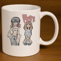 HARUKOxMAMIMI 11oz C Handle Ceramic Mug