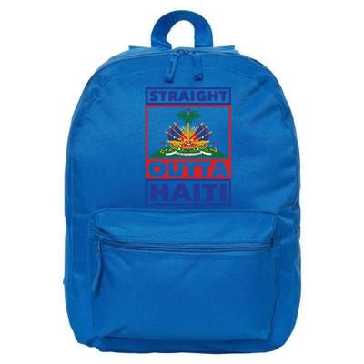 Haiti Haitian America Flag Love Straight Melanin Ayiti Proud Gift 16 in Basic Backpack